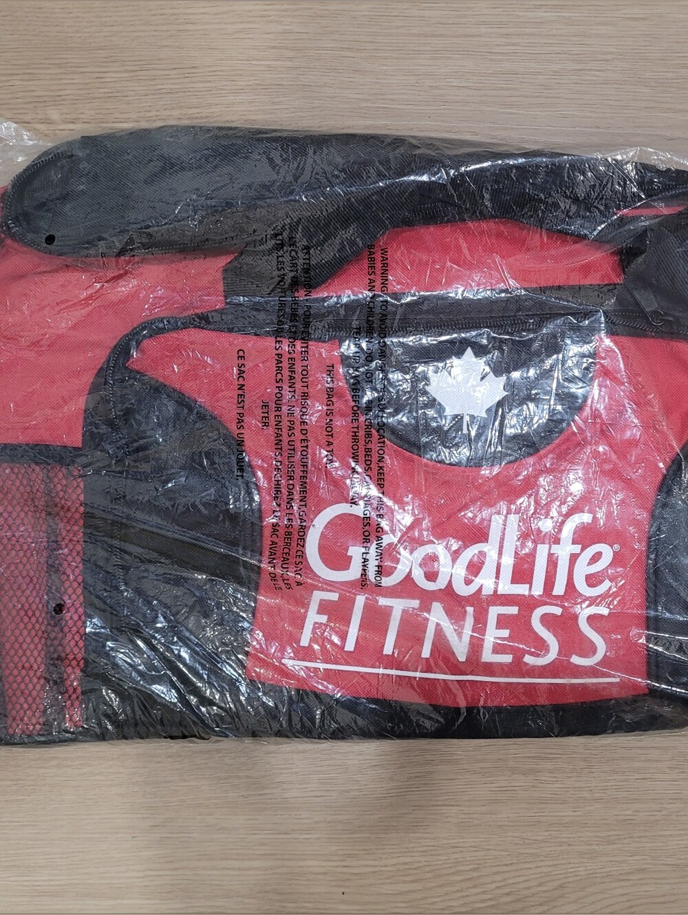 Goodlife Red and Black Men’s Sports Gym Duffle Bag NEW🎉NOT USED👍